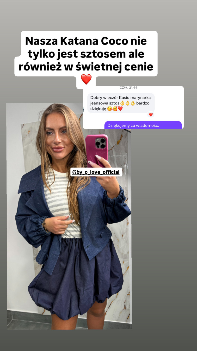 Kurtka katana Coco granatowa jeans