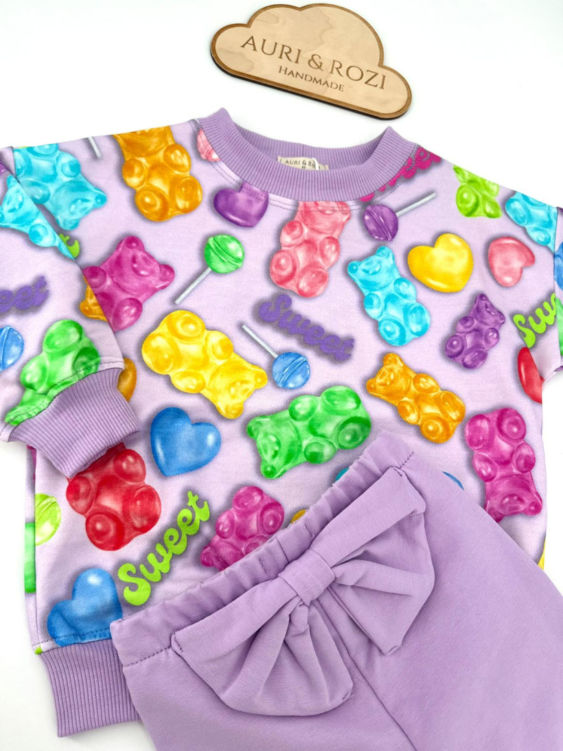 KOMPLET ŻELKI - BLUZA + LEGINSY AURI&ROZI 