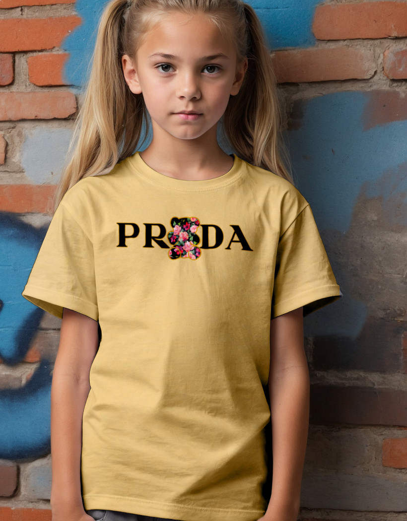 ZA T-shirt BEŻ - PRADA miś