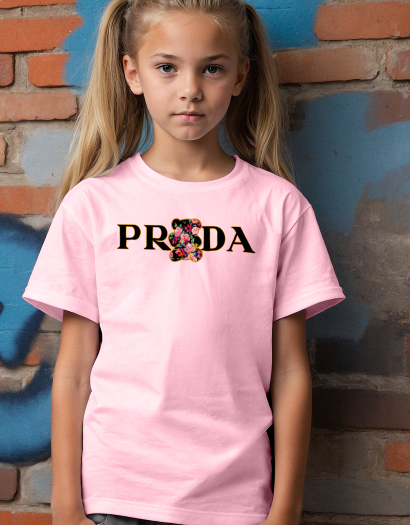 ZA T-shirt RÓŻ - PRADA miś