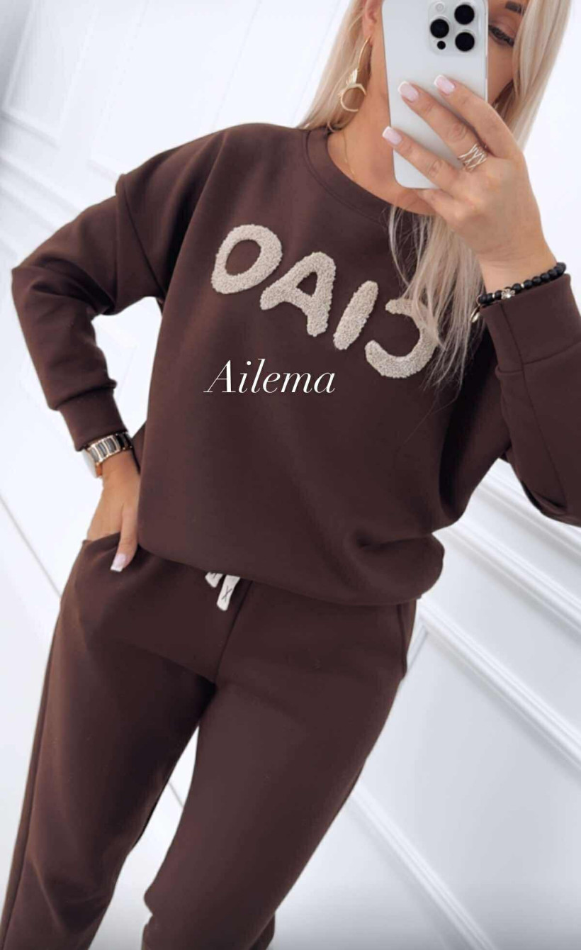 Komplet masełko ab2093 ciao bluza i spodnie
