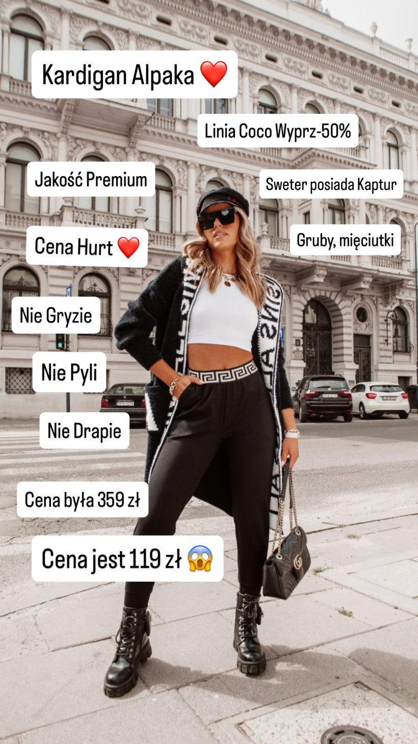 Sweter Alpaka czarny AS