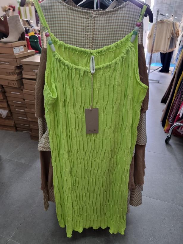 Vestido plissado 