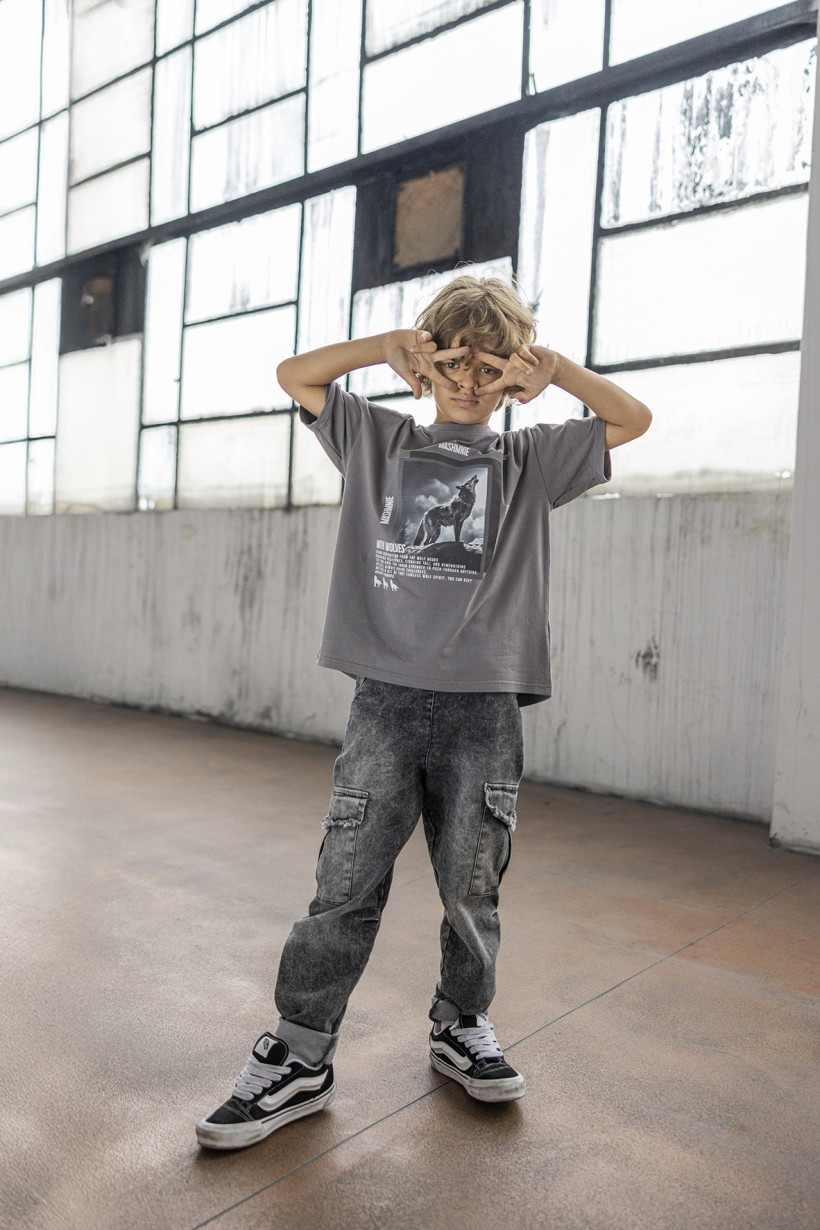 JEANSY BOJÓWKI GRAFIT MASH MNIE