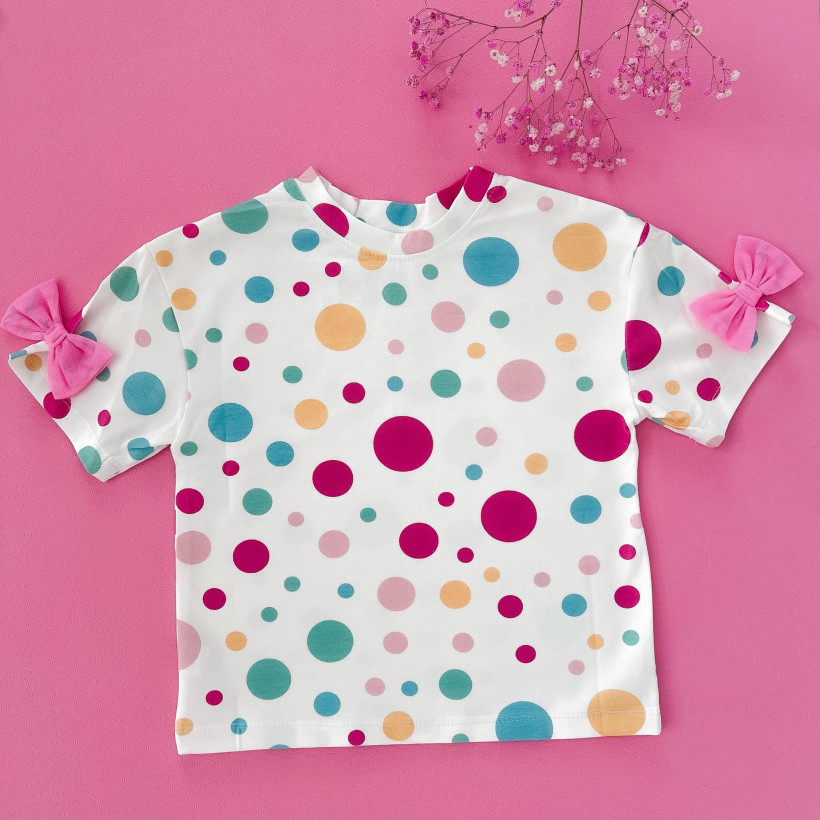 BLUZKA KROPKI DZIEWCZYNKA KAYA