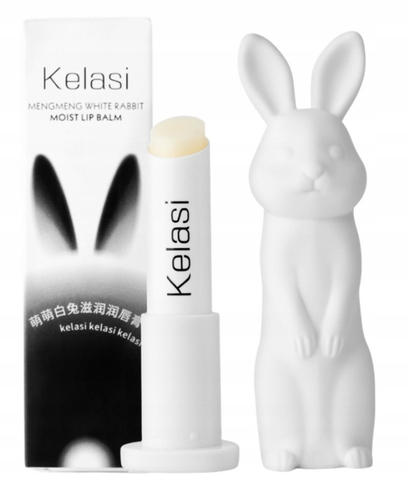 Kelasi bezbarwny balsam do ust w kształcie króliczka