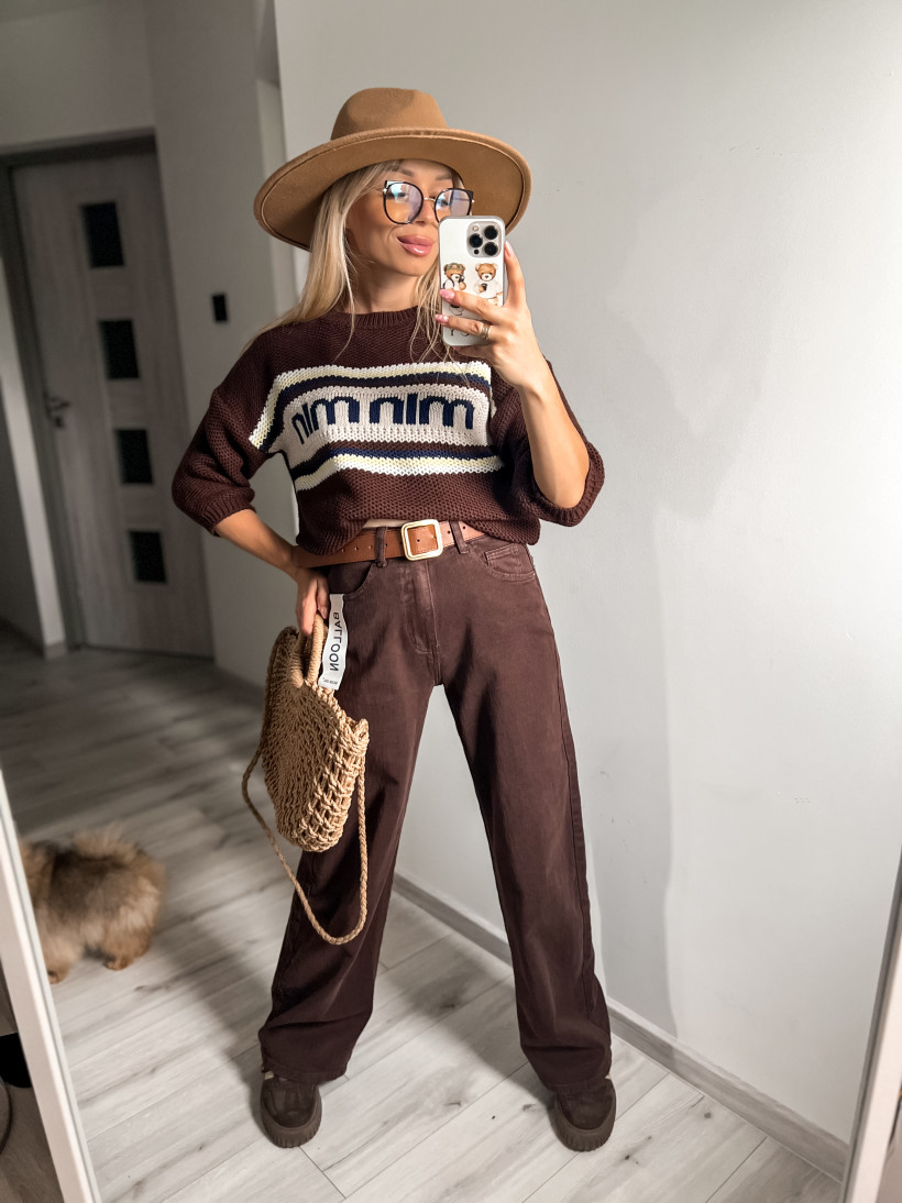 Jeans BALLON z paskiem KW558-10