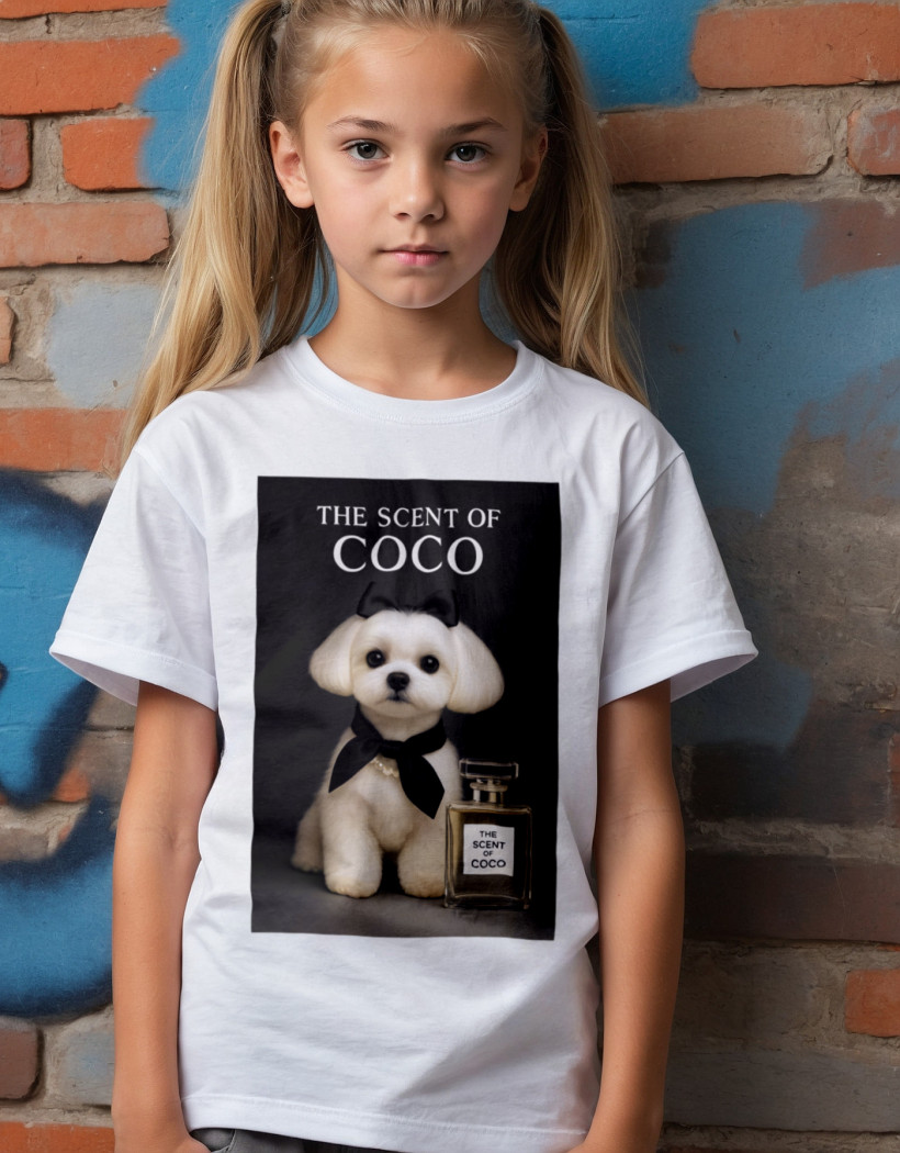 ZA T-shirt BIAŁY - Maltańczyk COCO