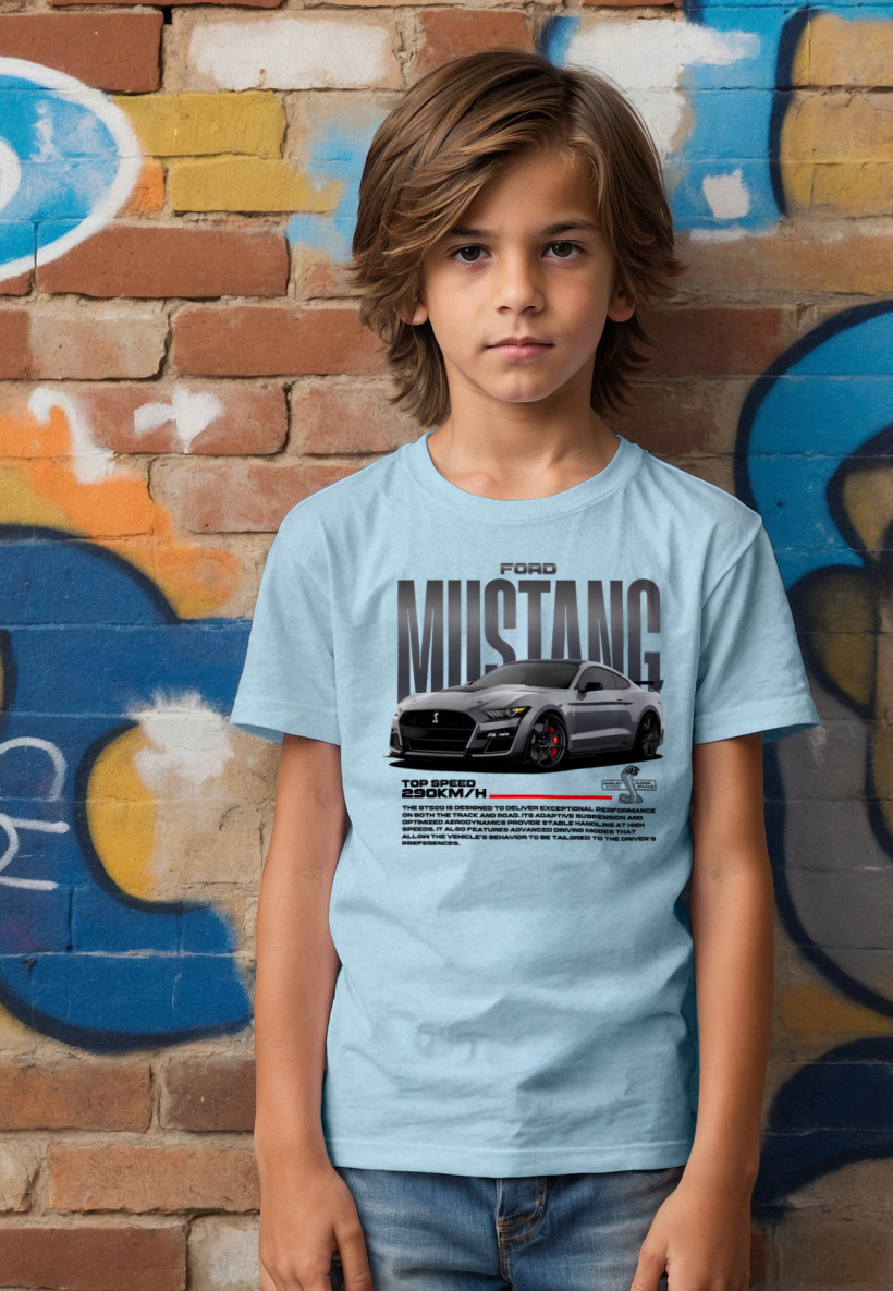 ZA T-shirt BŁĘKIT - shelby 03