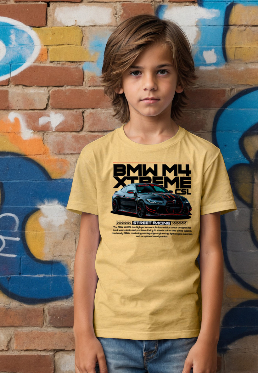 ZA T-shirt BEŻ - BMW M4 CSL
