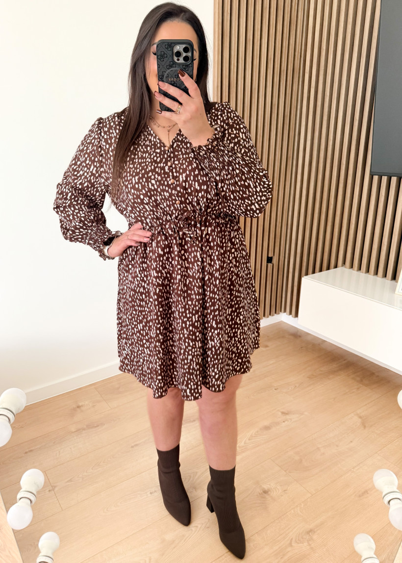 Sukienka ERLY brązowa