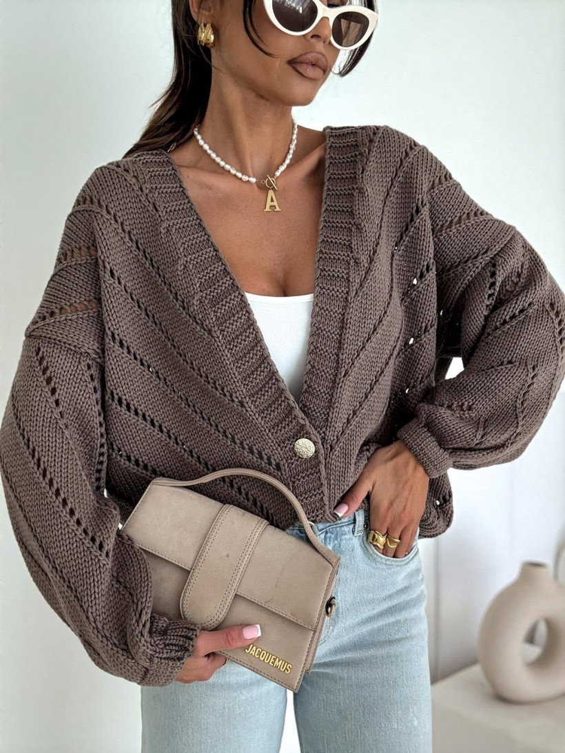 Sweterek ażurowy oversize Bocca 