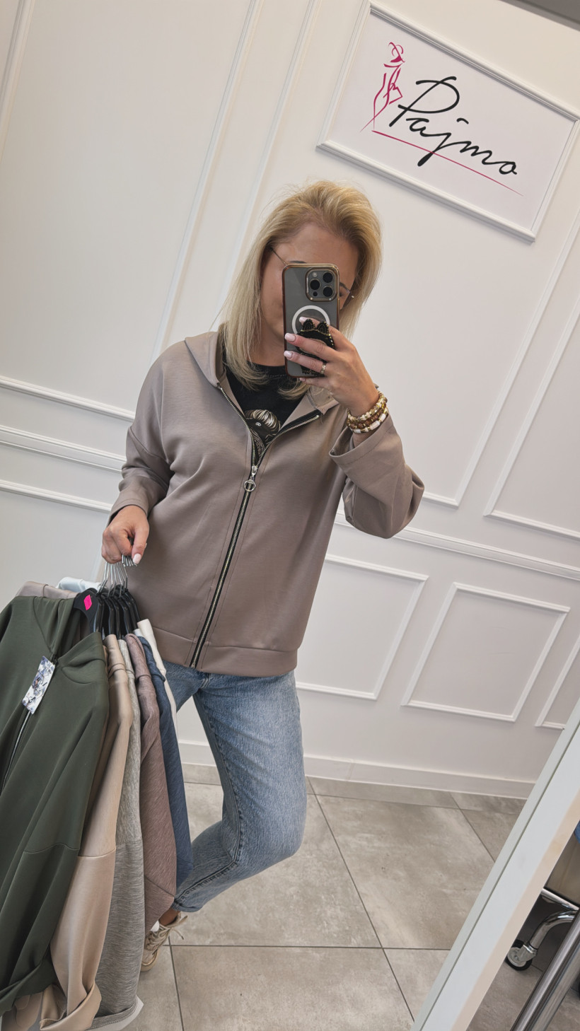 Bluza srebrny zamek 13202