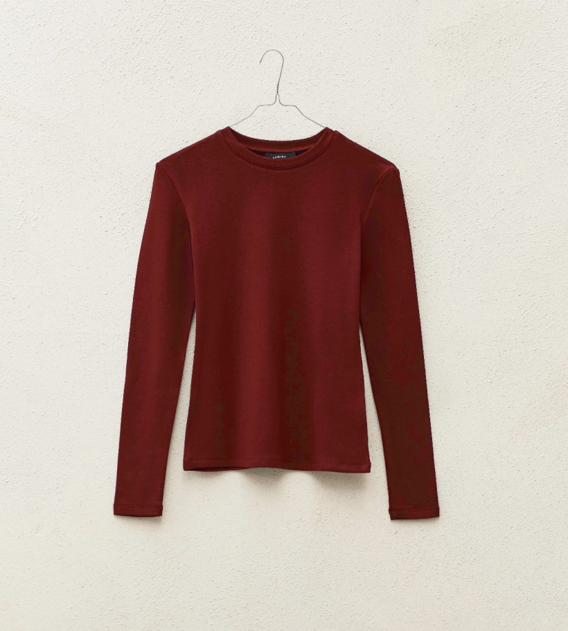 LUM BASIC DŁUGI RĘKAW BORDO