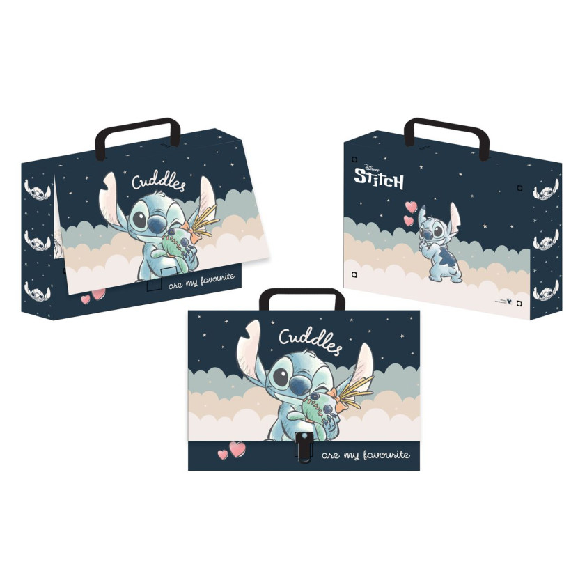 Teczka kartonowa na suwak Stitch A4 Beniamin )
