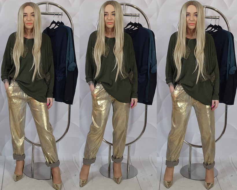 SWETEREK ALIKA  4814    RB 3 KOKARDKI  przecena MORSKI 