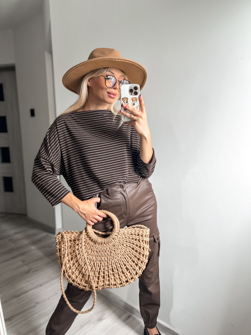 Bluzka paseczki czekolada