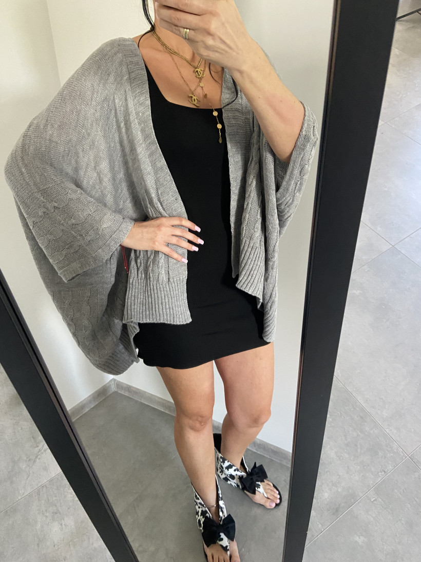 Kardigan 34 z ozdobnym splotem