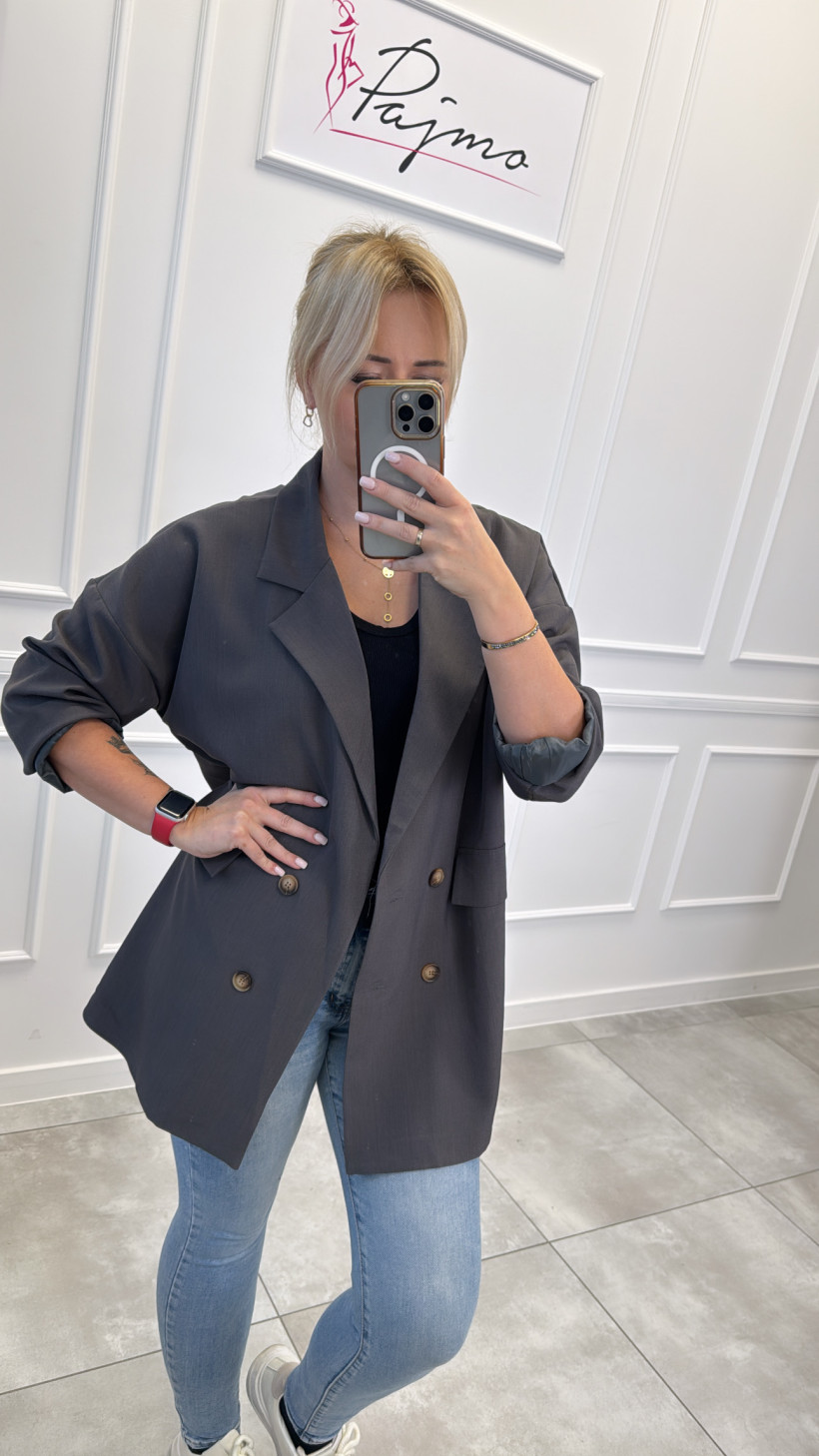 Marynarka oversizowa guziki 13209