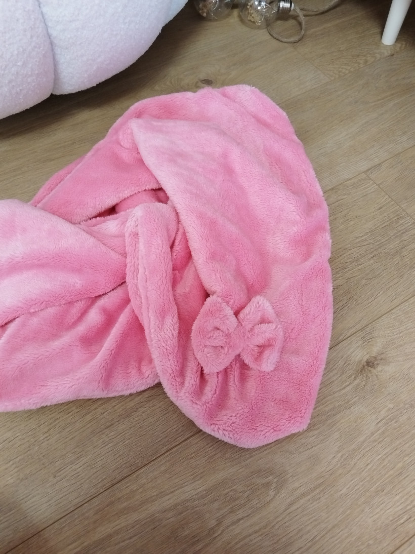 Housse pour Coussin Pilou Rose Acidulé