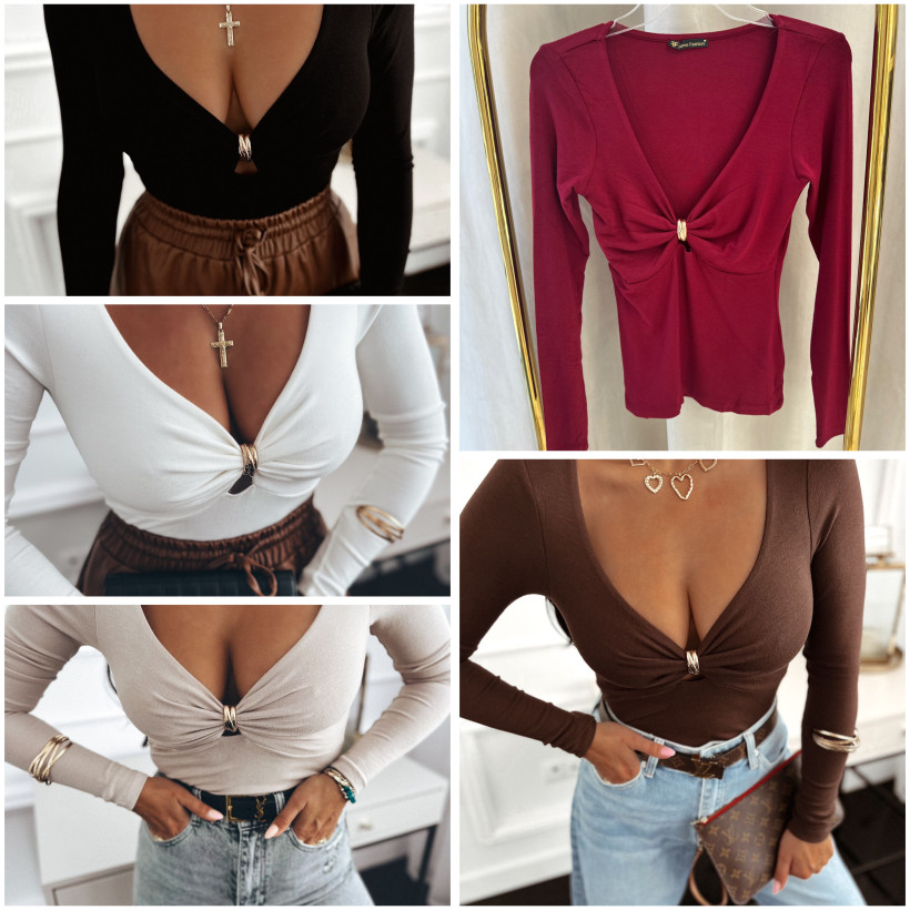 FF BASIC DŁUGI RĘKAW ZŁOTY PIERŚCIEŃ