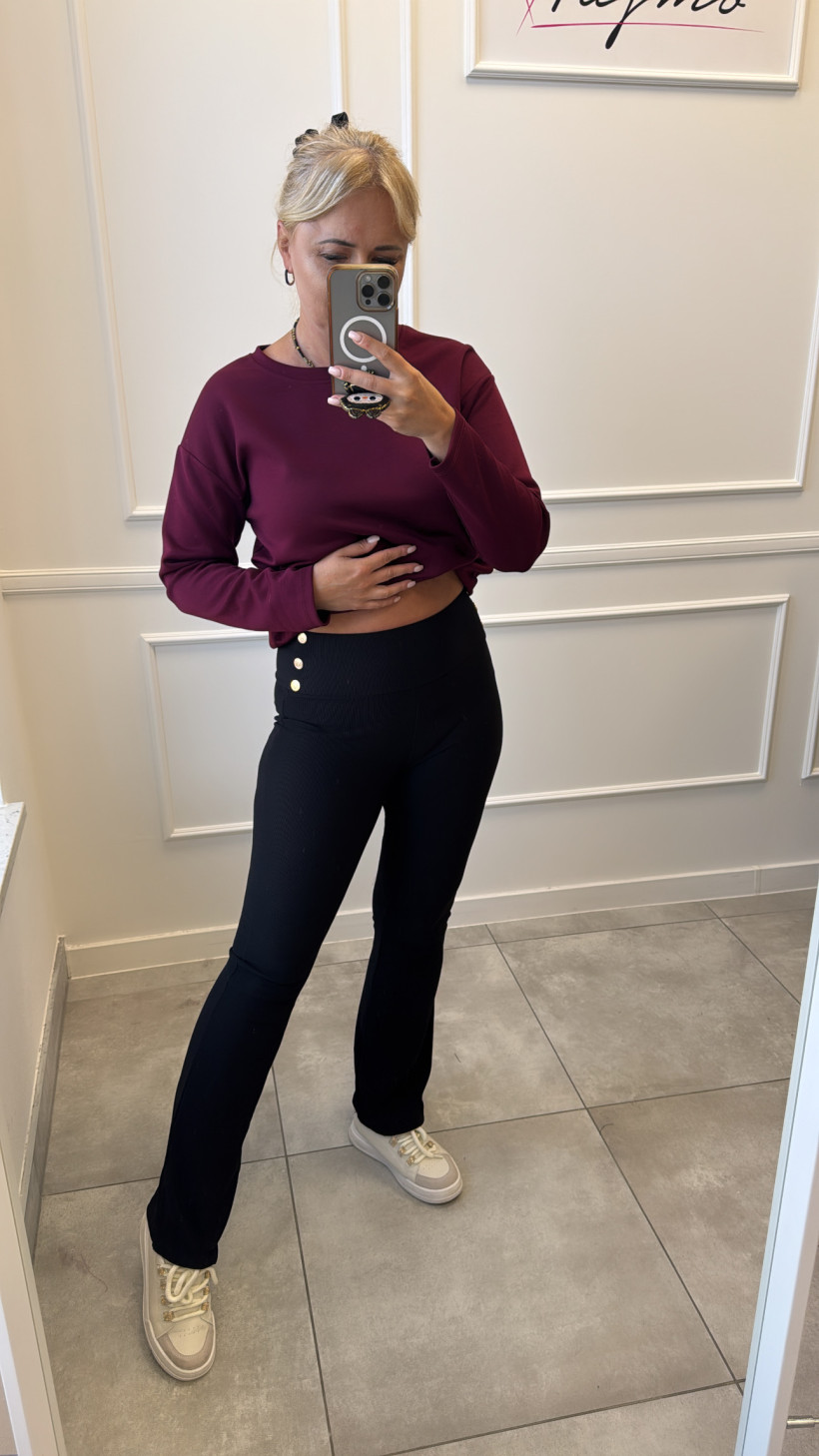 Leginsy dzwony prążek 13223