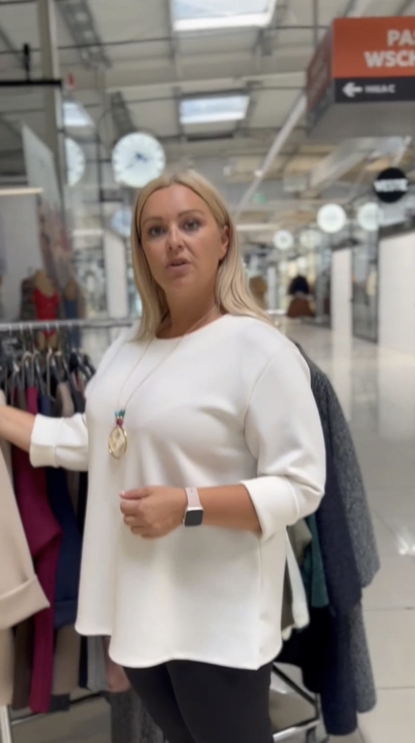 Tunika Masełko z wisiorkiem Plus Size