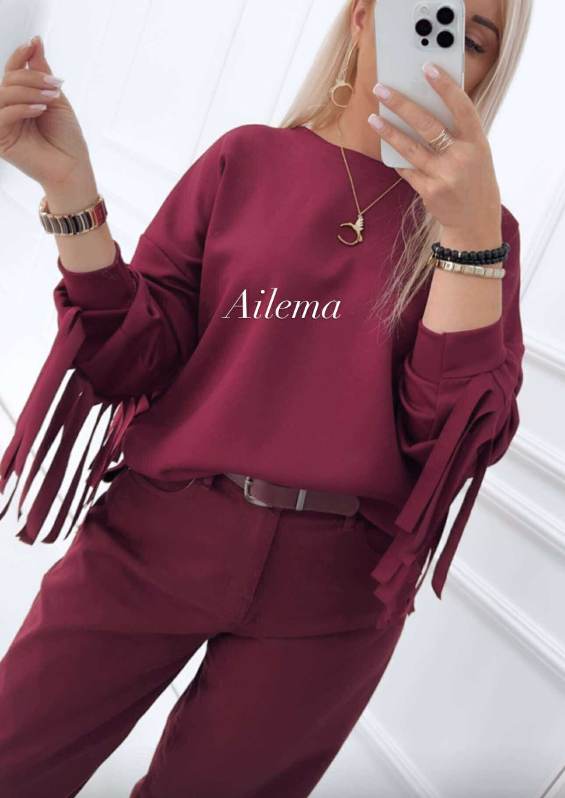 Bluza ab2150 z frędzlami