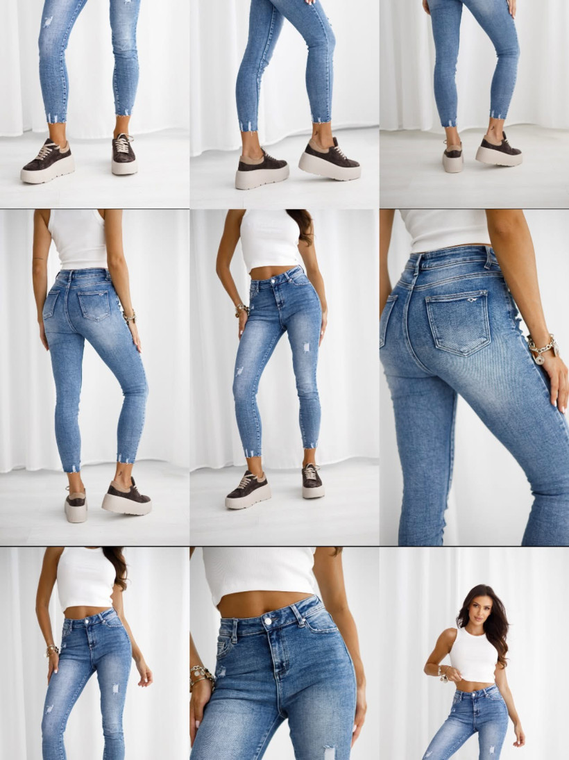 By o la la..! spodnie jeansowe rurki