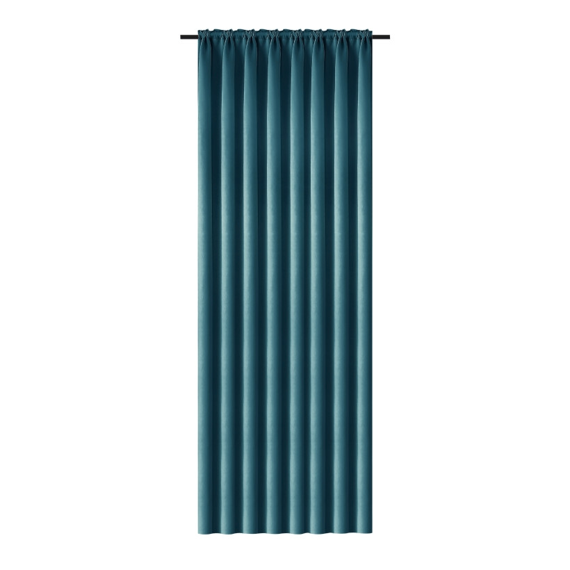 Zasłona gładka półzaciemniająca 140x250 cm – blackout na taśmie marszczącej, elegancka dekoracja okna P08