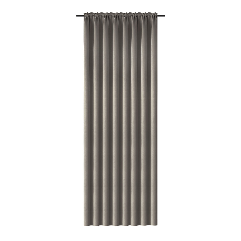 Zasłona gładka półzaciemniająca 140x250 cm – blackout na taśmie marszczącej, elegancka dekoracja okna P10