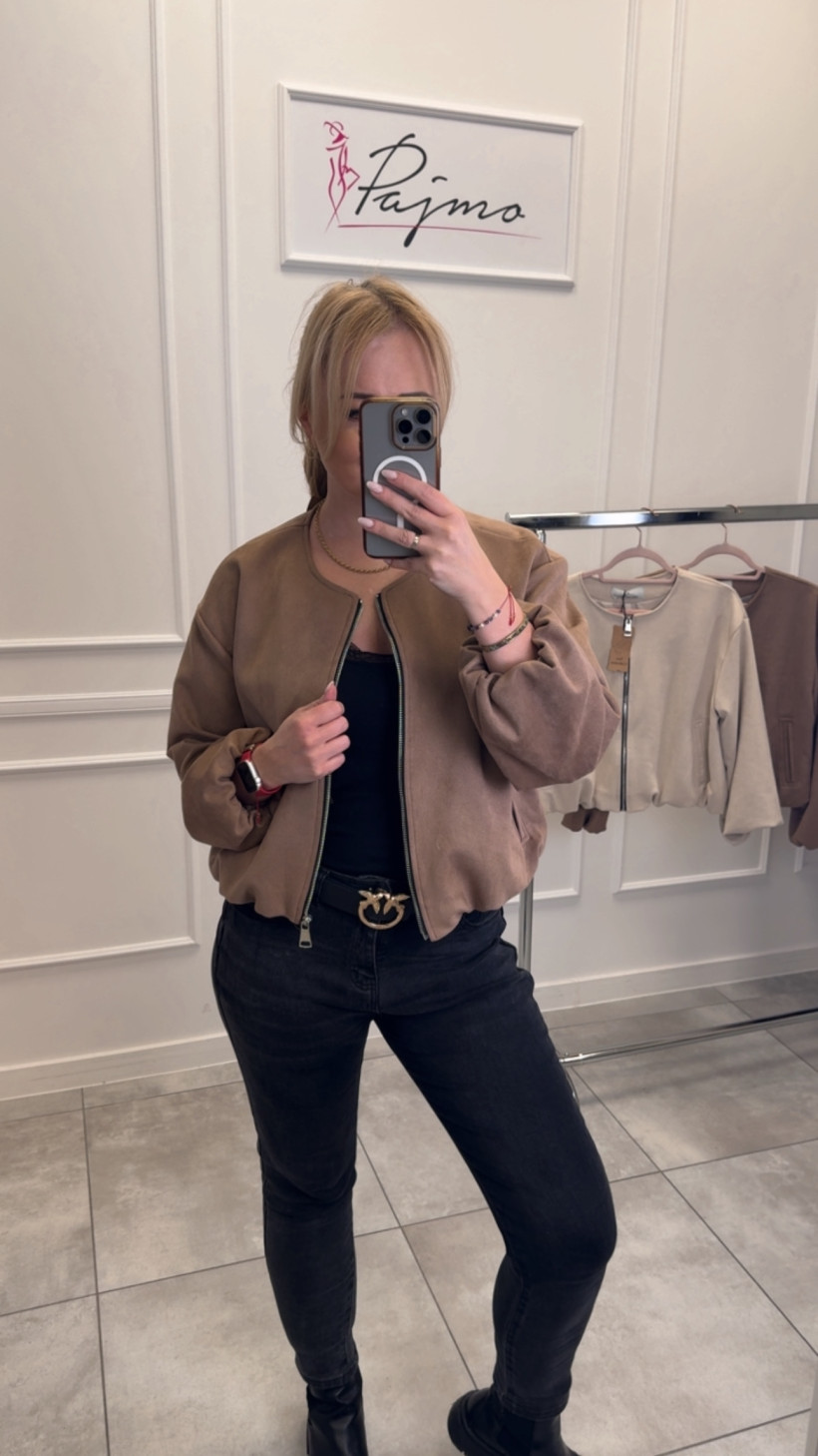 Kurtka bomberka zamszowa 13249