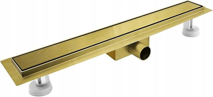 Odpływ prysznicowy liniowy sunrik 80 cm złoty