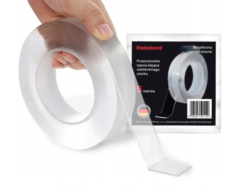 Nano taśma dwustronna 5 m x 20 mm