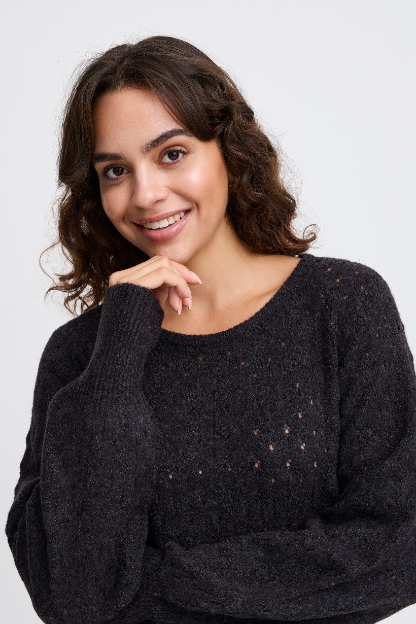 sweter fransa ditte czarny