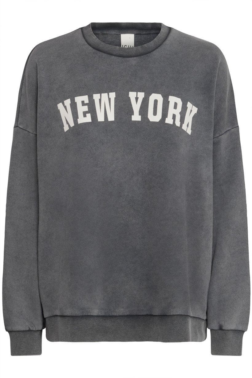 bluza ichi new york szara