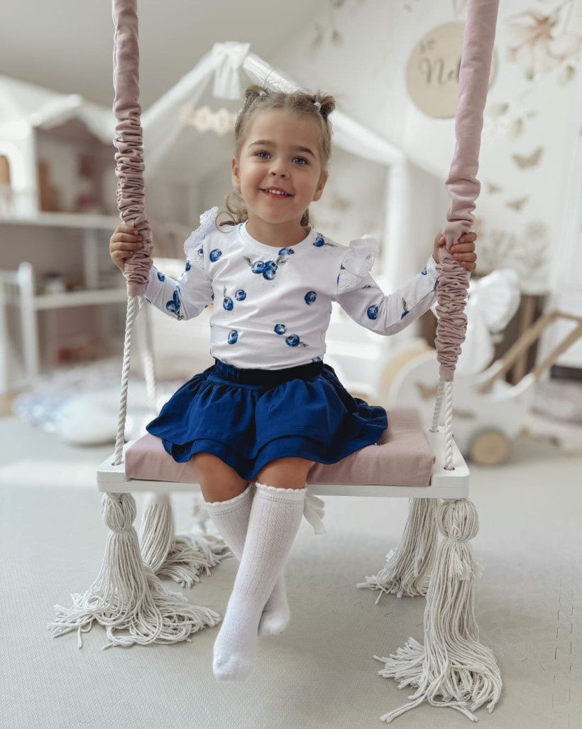 GRANATOWA SPÓDNICZKA BY O BABY 