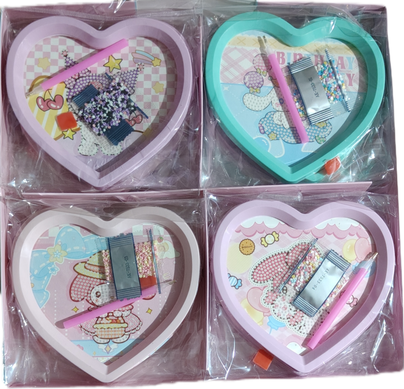 Wyklejanka po numerkach sercem melodii