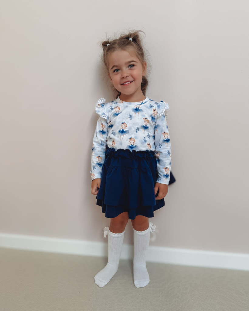 BLUZKA GRANATOWE BALETNICE BY O BABY