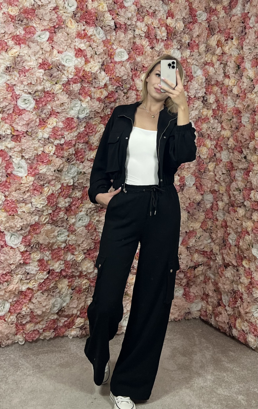 B*Komplet dres bluza rozpinana + spodnie bojówki