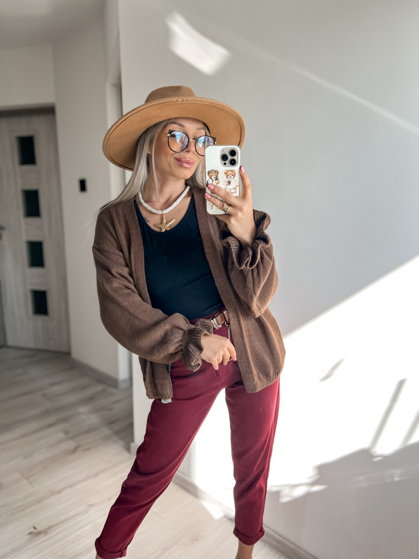 Sweterek/kardigan falbanka 