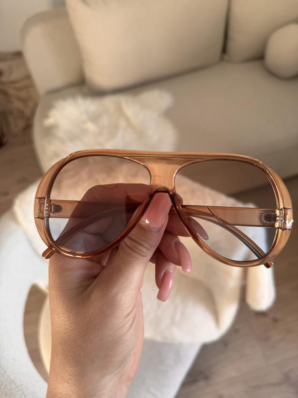 OKULARY BEIGE