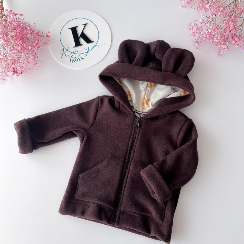 BLUZA CZEKOLADA Z MIKROPOLARU KAYA