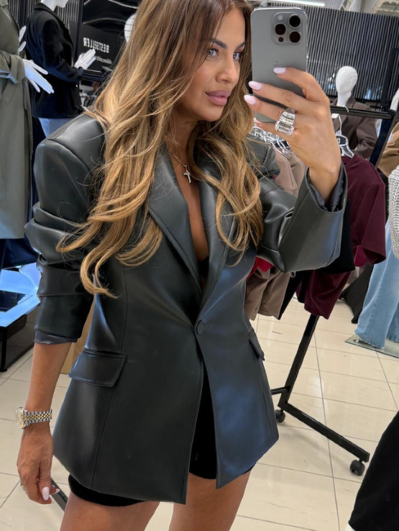 EMO marynarka z ekoskóry