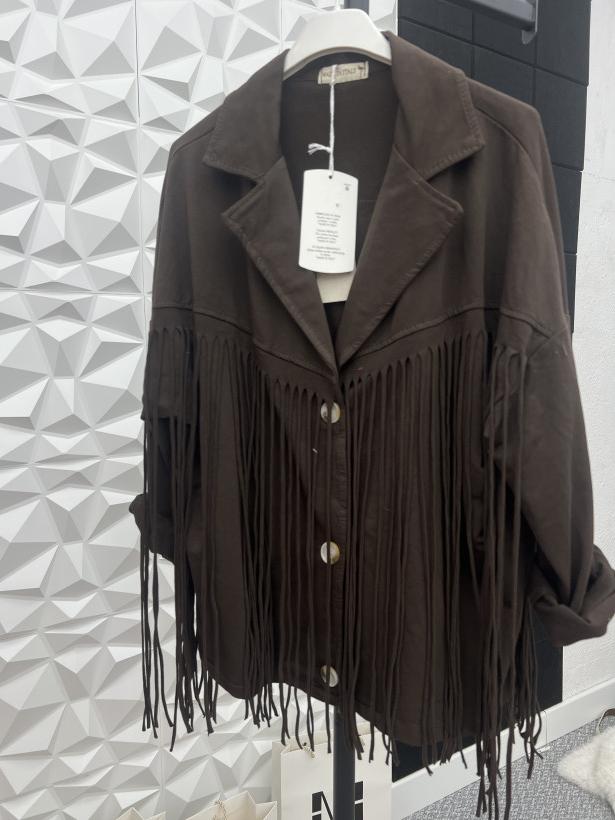 Katana frędzle brązowa WYPRZEDAŻ