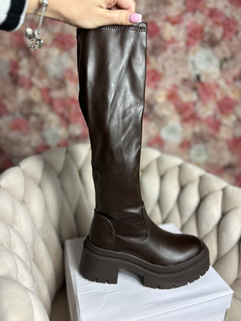 B* kozaki ekoskóra BRĄZ PU