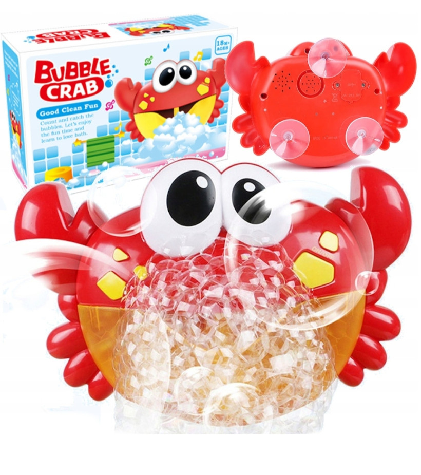 WESOŁY GRAJĄCY KRAB DO ROBIENIA PIANY W KĄPIELI