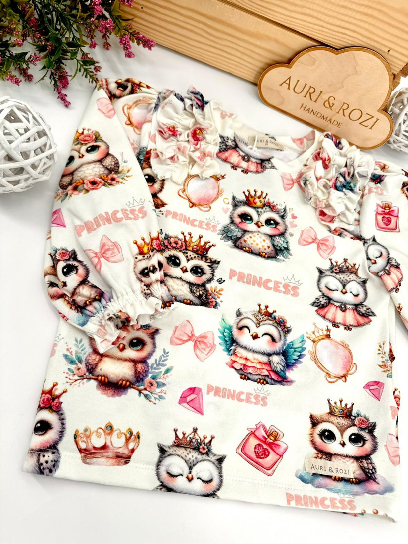 BLUZKA SÓWKI PRINCESKI AURI&ROZI