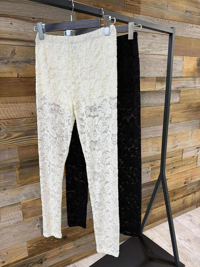 By o la la..! legginsy koronka