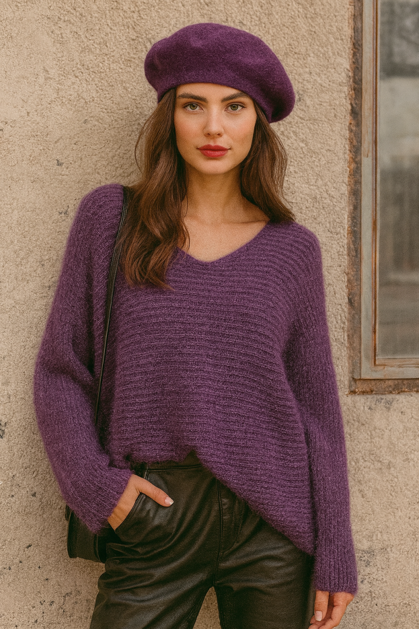 SWETEREK OKRĄGŁY DEKOLT 